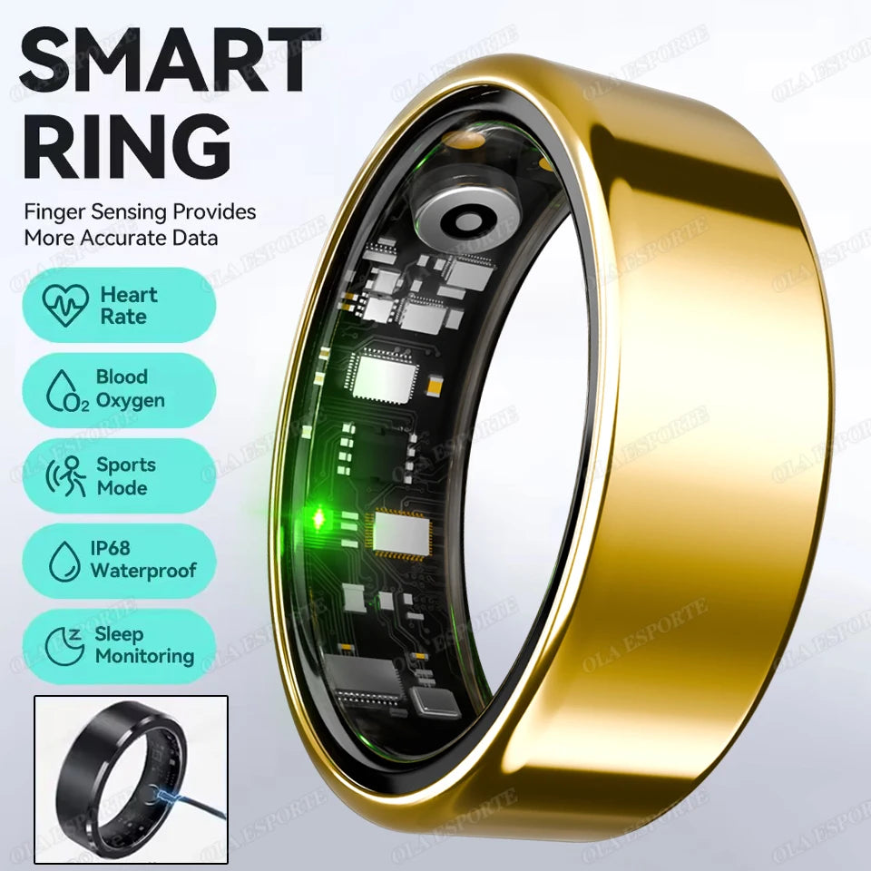Smart Health Ring – Heart Rate, Sleep & Blood Oxygen Monitor