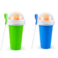 Slushie Cup DIY Magic Slushy Maker Cups Portable Cup for Juices Milk and Ice Cream Make Double Layers Silica with Lid Straw