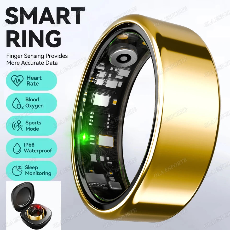 Smart Health Ring – Heart Rate, Sleep & Blood Oxygen Monitor