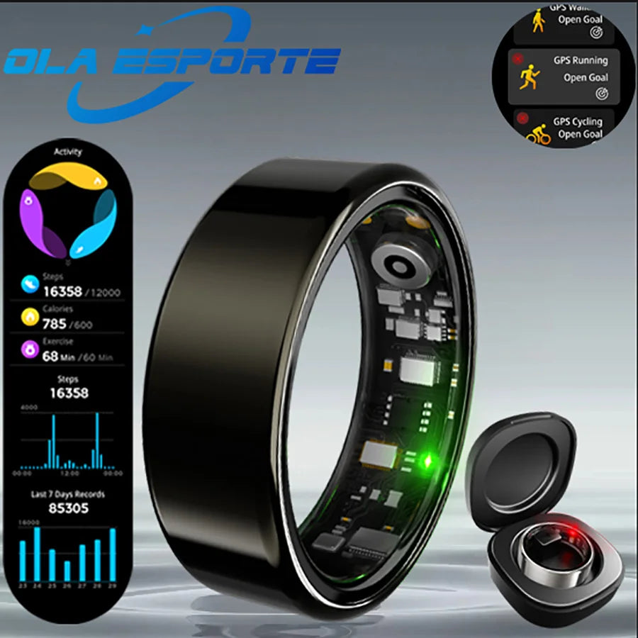 Smart Health Ring – Heart Rate, Sleep & Blood Oxygen Monitor