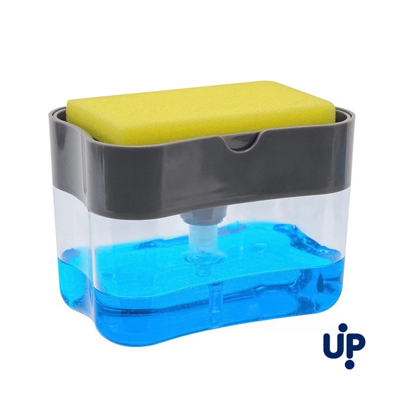 Soap Dispenser with Sponge Holder for Kitchen