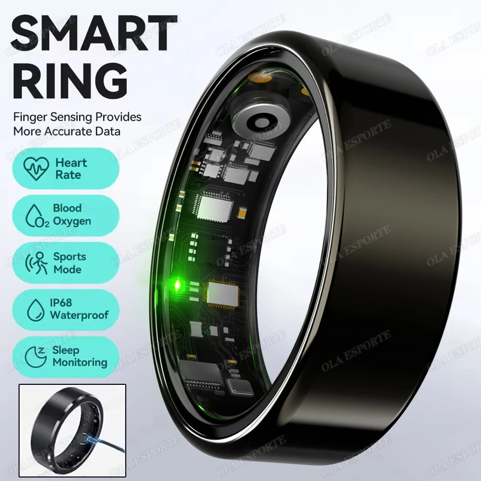 Smart Health Ring – Heart Rate, Sleep & Blood Oxygen Monitor